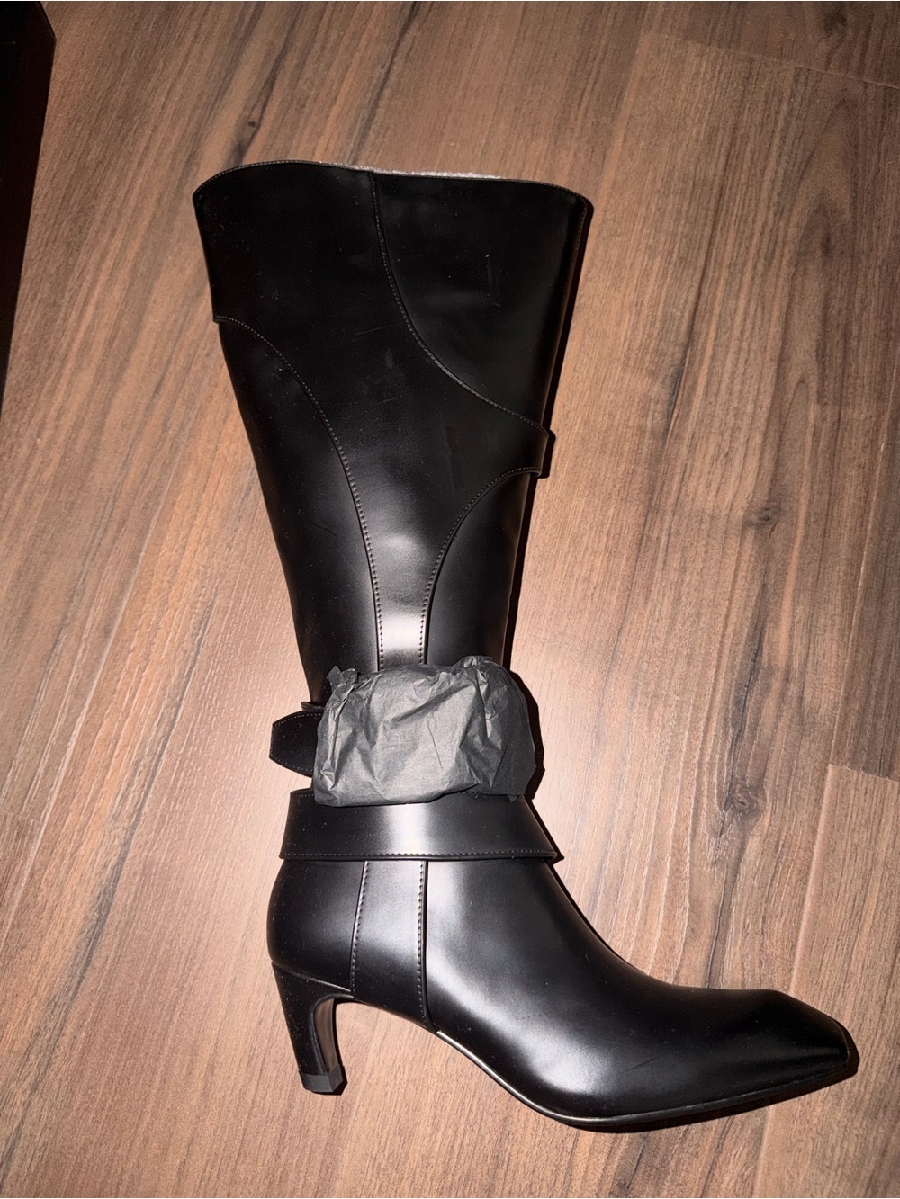 NIB! Luar Keyla Boot in Smooth Black Leather in size 37 - Picture 7 of 11